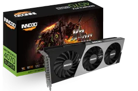 INNO3D GeForce RTX™ 4070 SUPER X3 OC 12GB GDDR6X N407S3-126XX-186162L