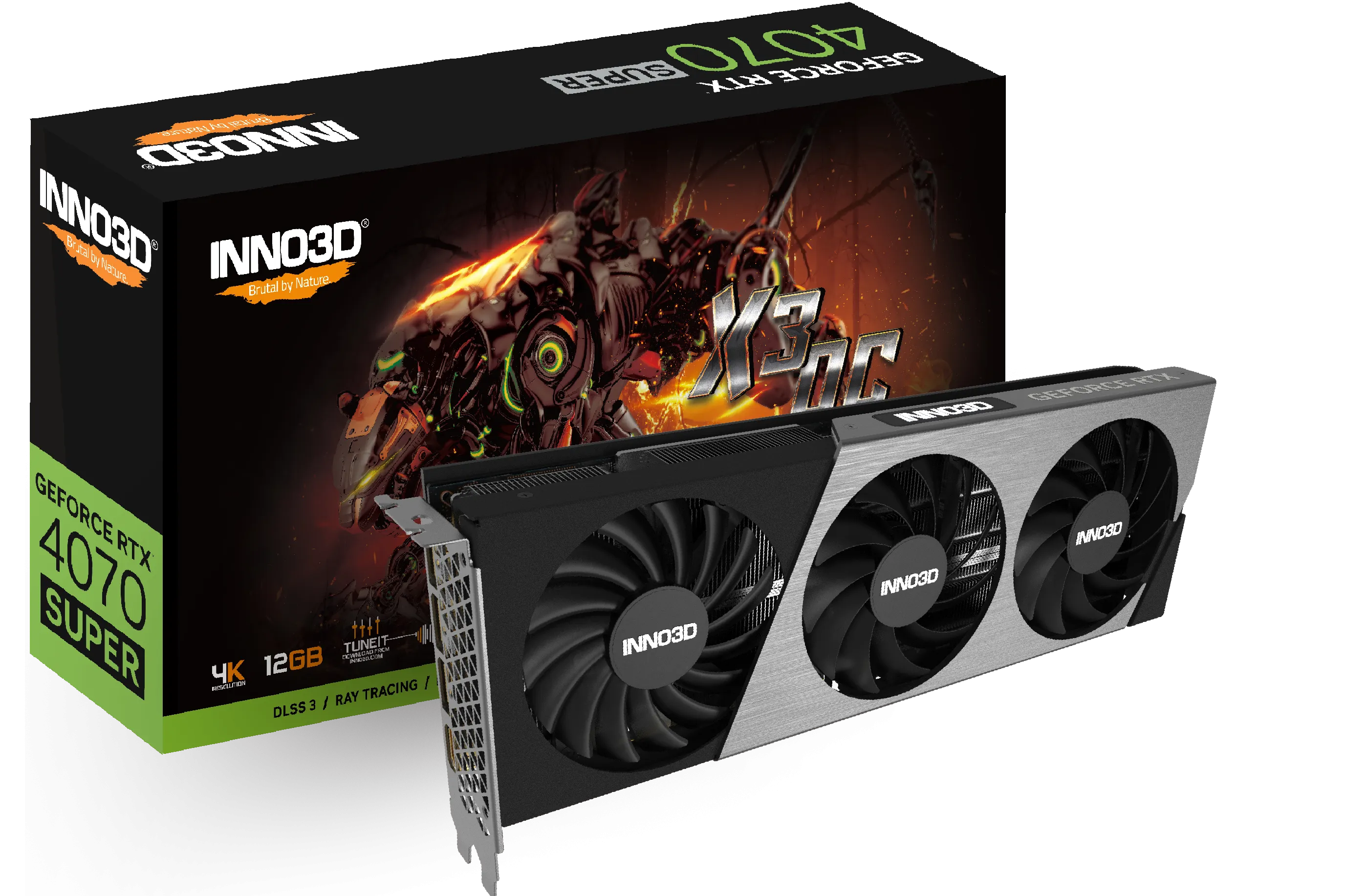 INNO3D GeForce RTX™ 4070 SUPER X3 OC 12GB GDDR6X N407S3-126XX-186162L