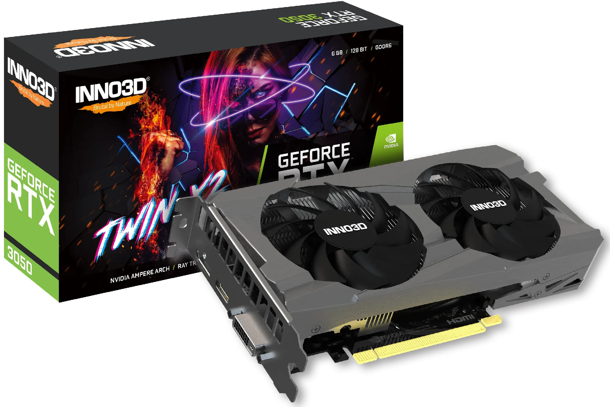 INNO3D GRAPHIC CARD RTX 3050 TWIN X2 8GB DDR6