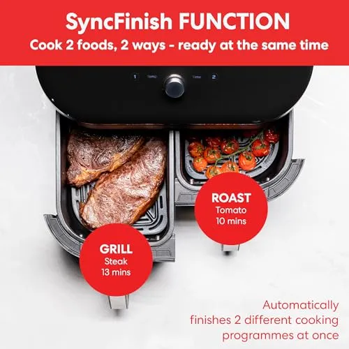 Instant Vortex Plus Dual Air Fryer with Large Double Air Frying Drawers