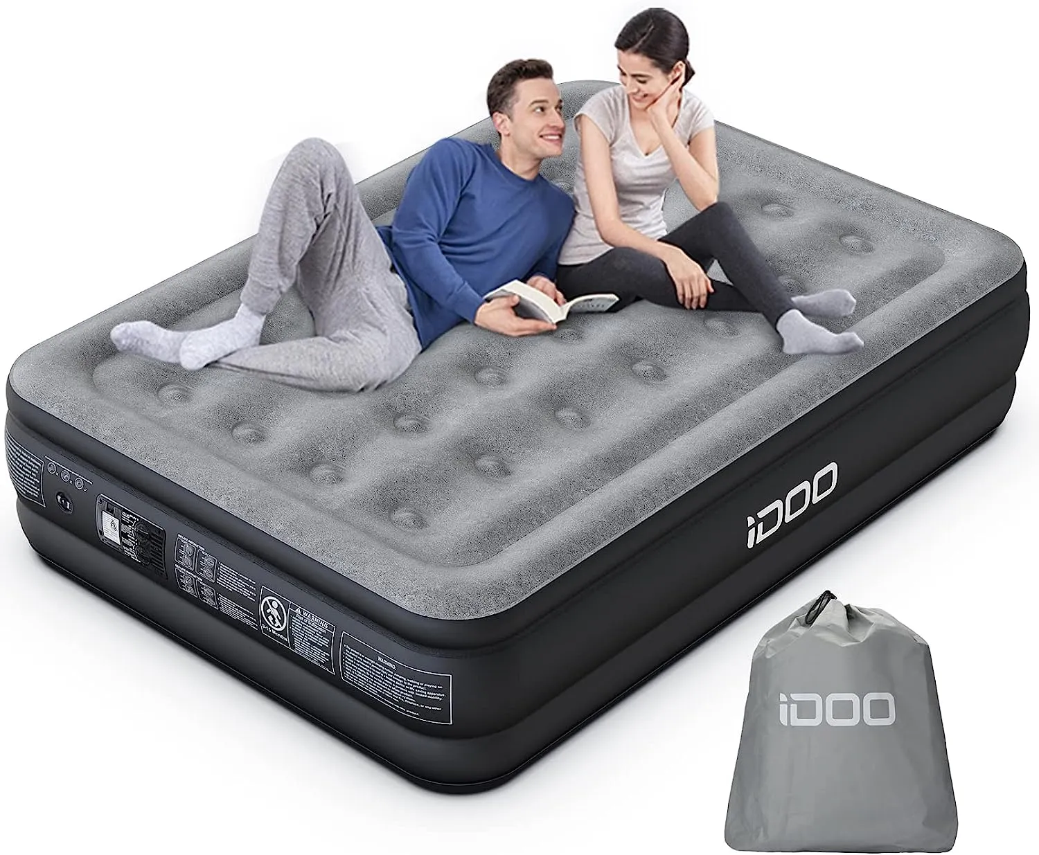 ITEM# 0164   Air Mattress Airbed with Built-in Pump, Blow Up Mattress Fast Inflatable Deflatable, Easy to Store (Watch Video)