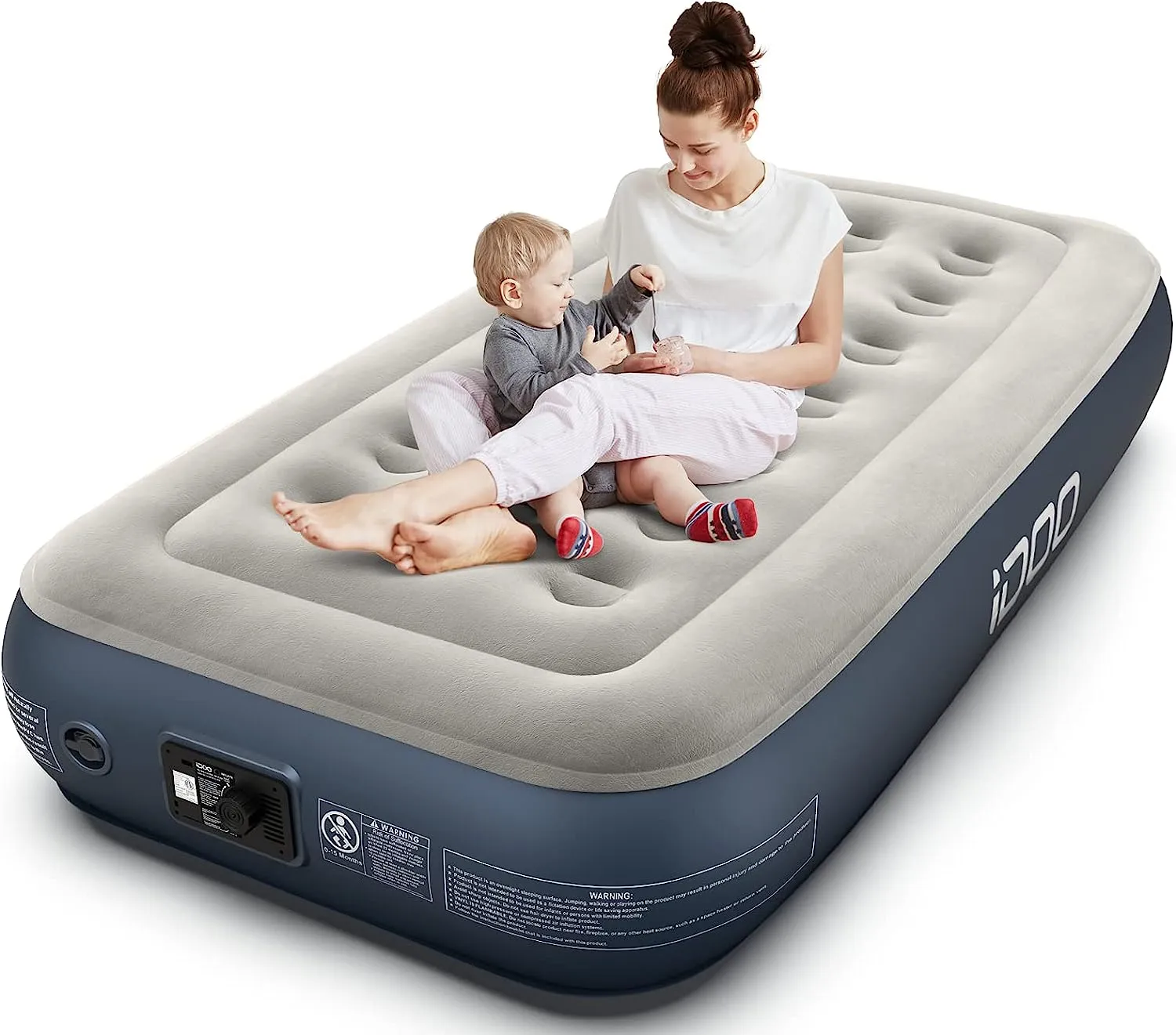 ITEM# 0164   Air Mattress Airbed with Built-in Pump, Blow Up Mattress Fast Inflatable Deflatable, Easy to Store (Watch Video)