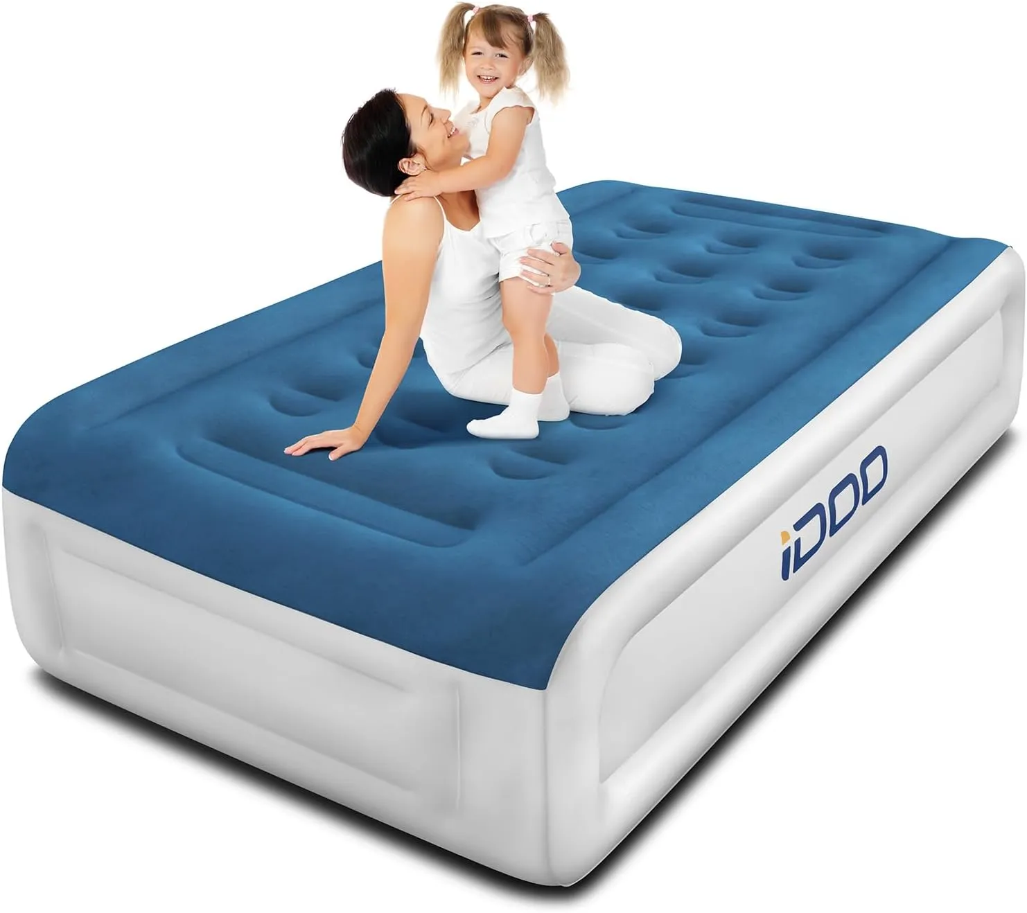 ITEM# 0164   Air Mattress Airbed with Built-in Pump, Blow Up Mattress Fast Inflatable Deflatable, Easy to Store (Watch Video)