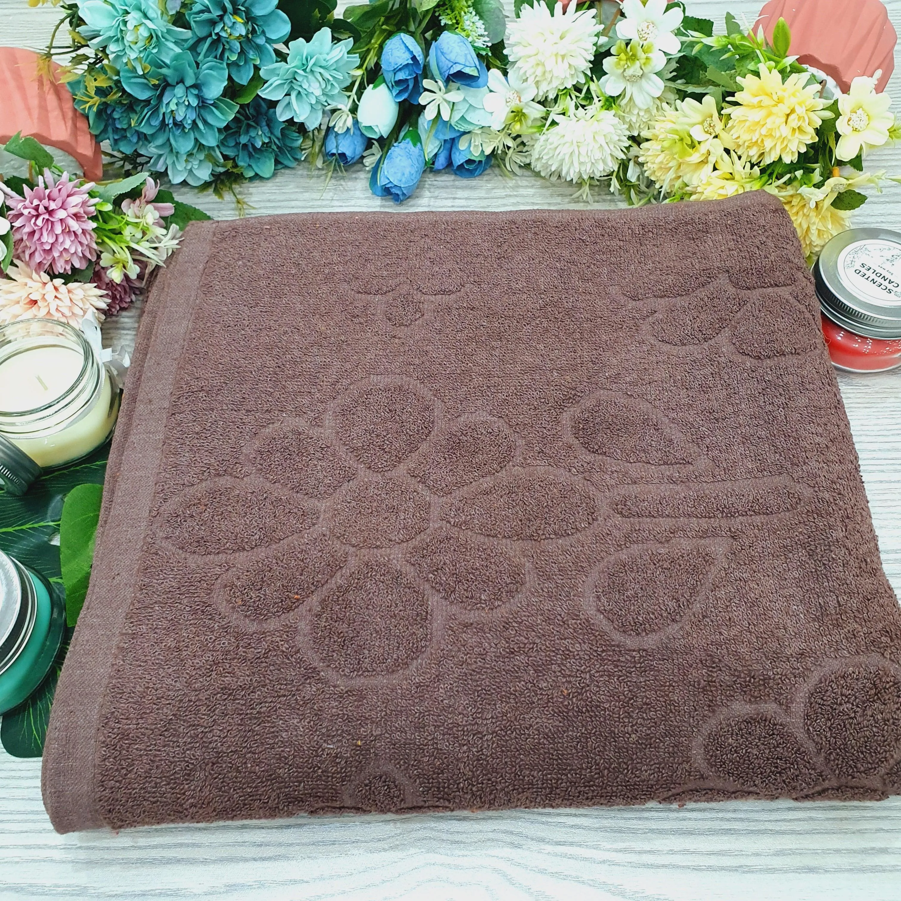 Jacquard Large Towel - Multiple Colors