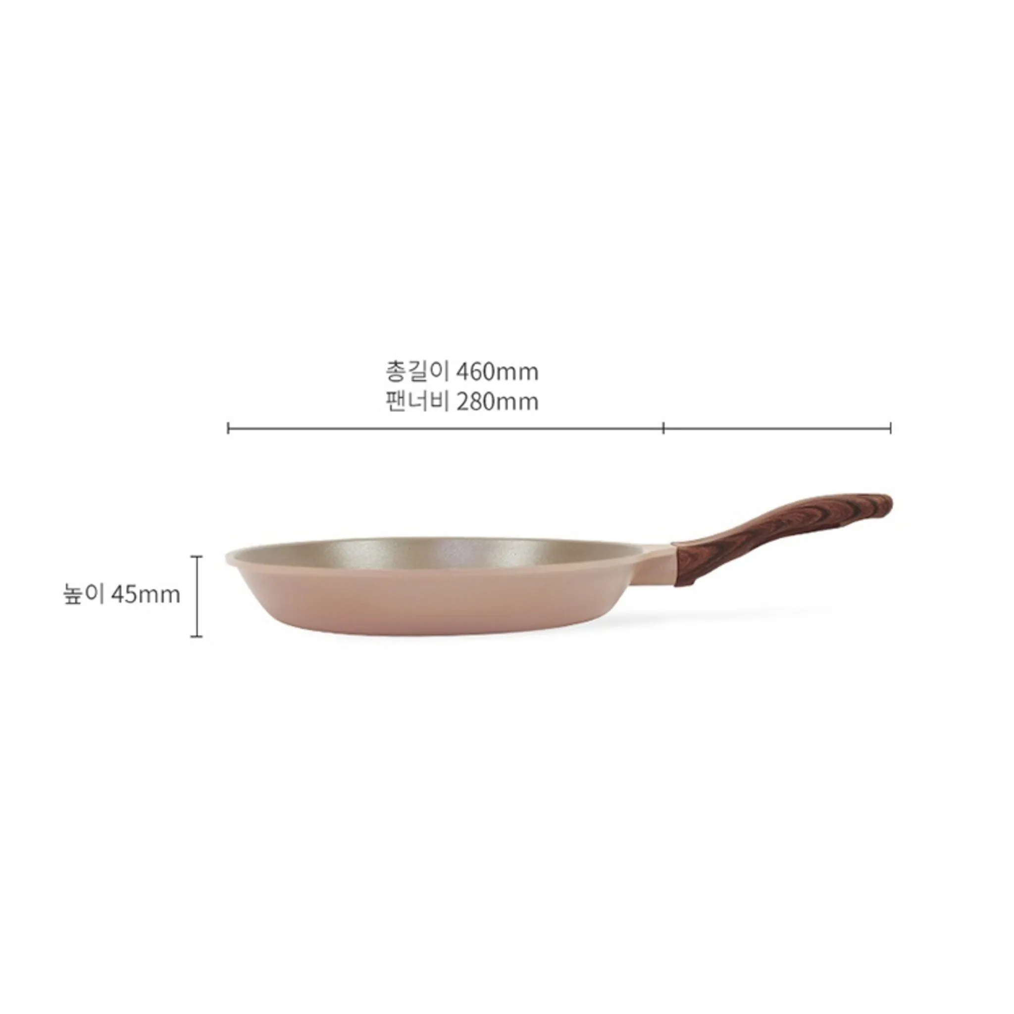 Kitchen Art Bon Wood Pastel Pink Diamond Frying Pan, 28cm, 1 Piece - General Frying Pan - 🏆 #61 - Kitchen Essentials - Best of December