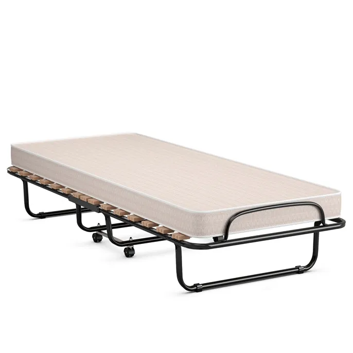 KOMFOTT Guest Bed Frame Rollaway with Mattress for Adults