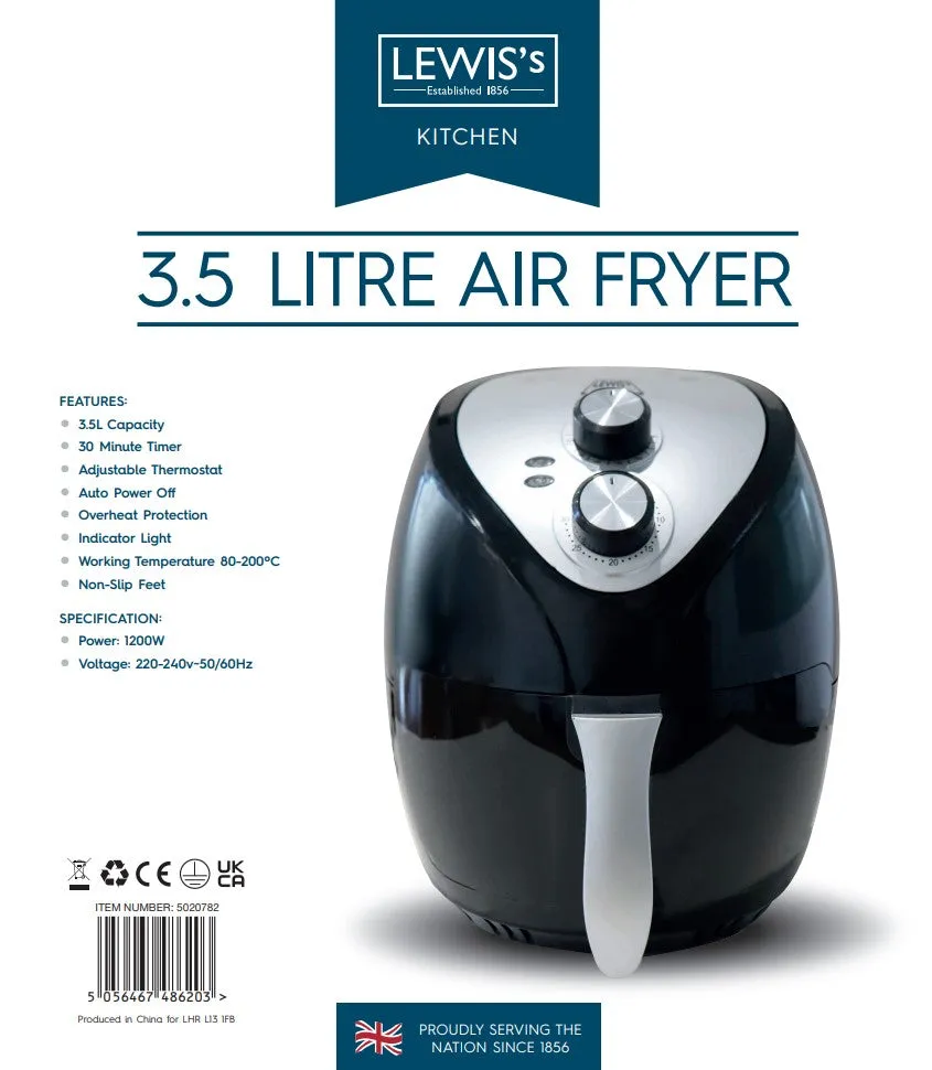 Lewis's 3.5L Compact Air Fryer