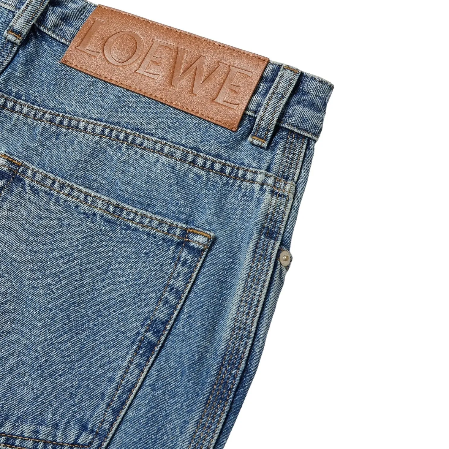 Loewe Anagram Logo Jeans Blue