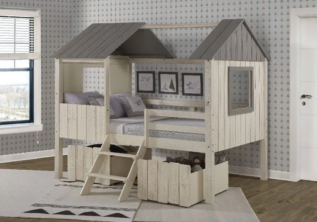 Luna Low House Loft Bed