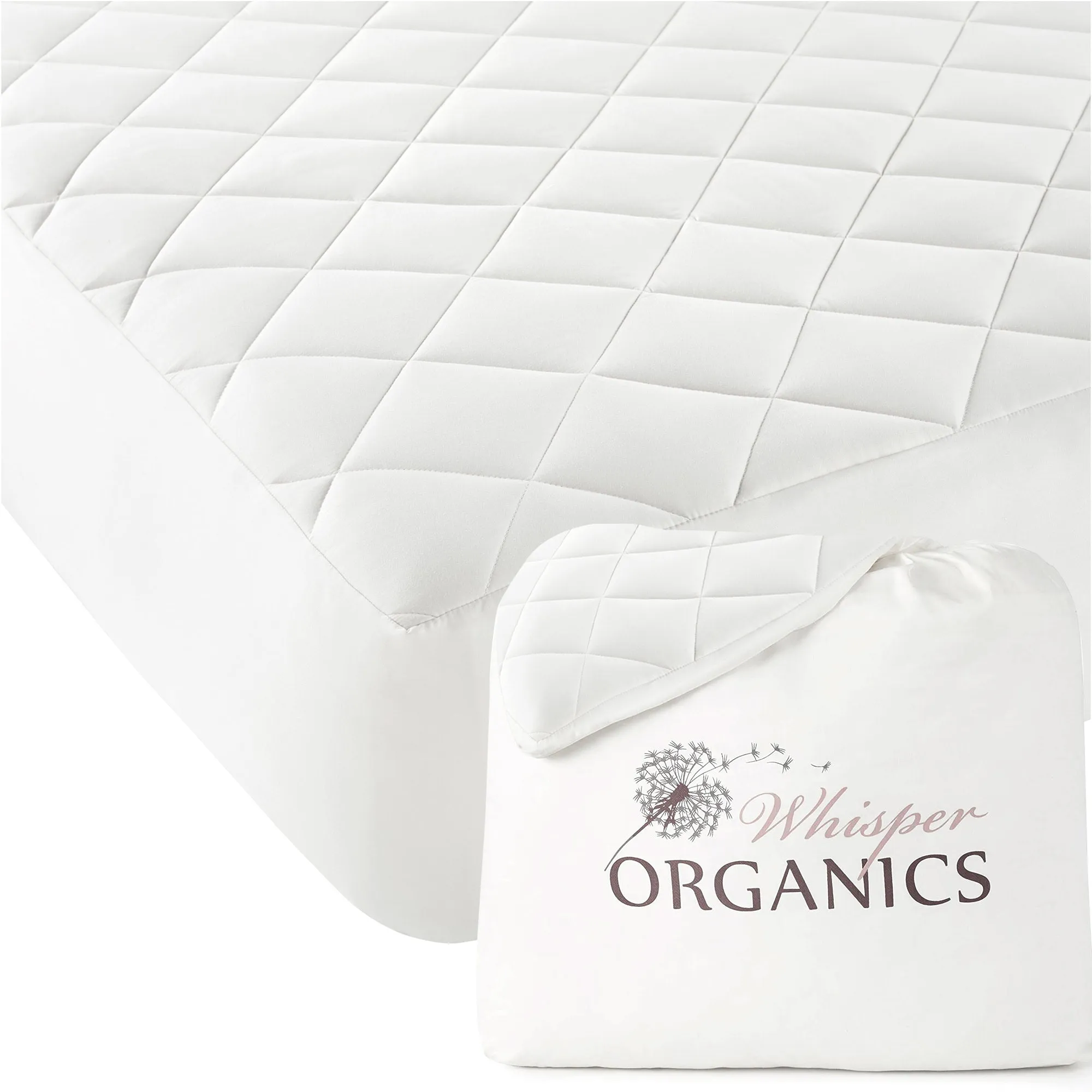 Luxury Organic Cotton Quilted Mattress Pad Protector