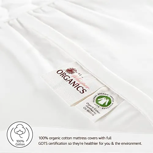 Luxury Organic Cotton Quilted Mattress Pad Protector