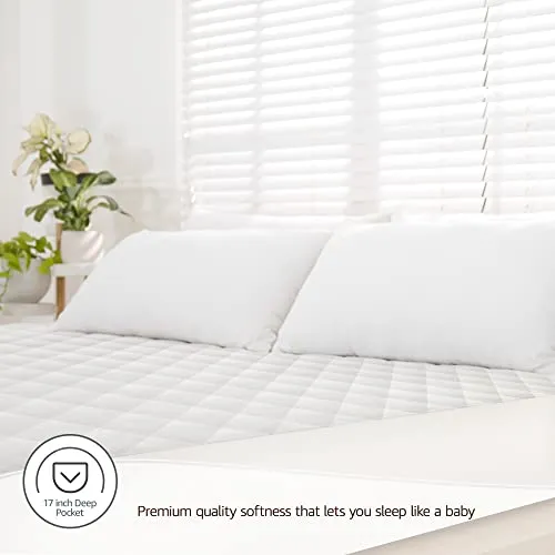 Luxury Organic Cotton Quilted Mattress Pad Protector