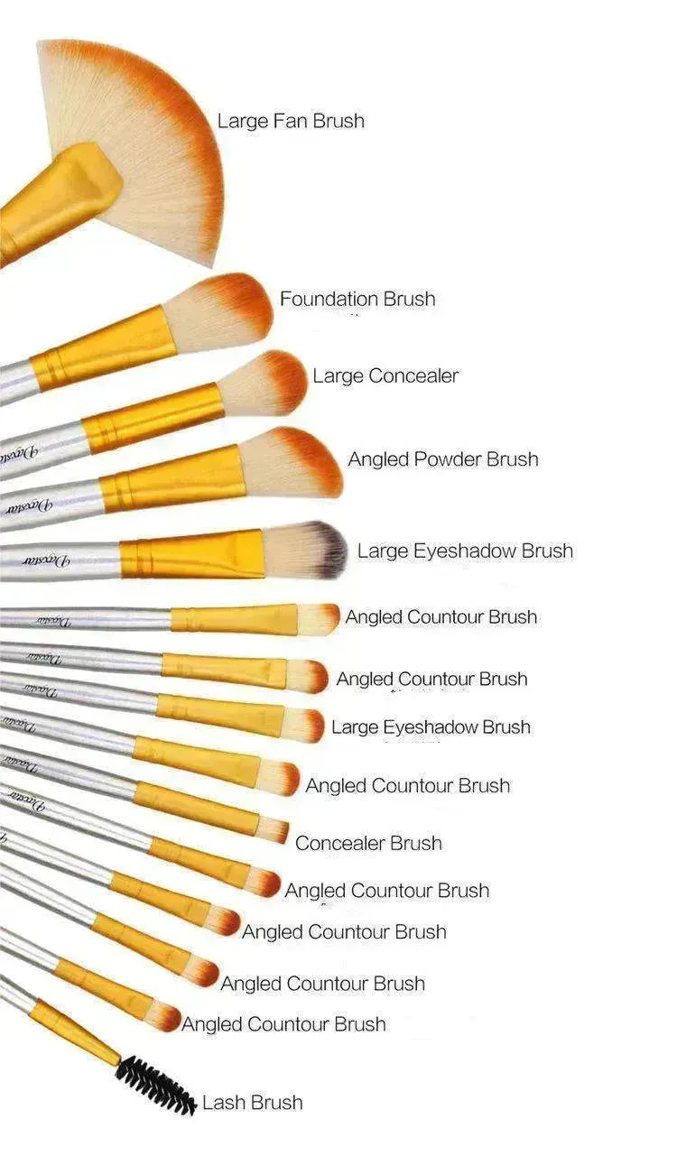 Makeup Brush Full  Set Of Soft Hair Quality Foundation Fiber Wool Brushes