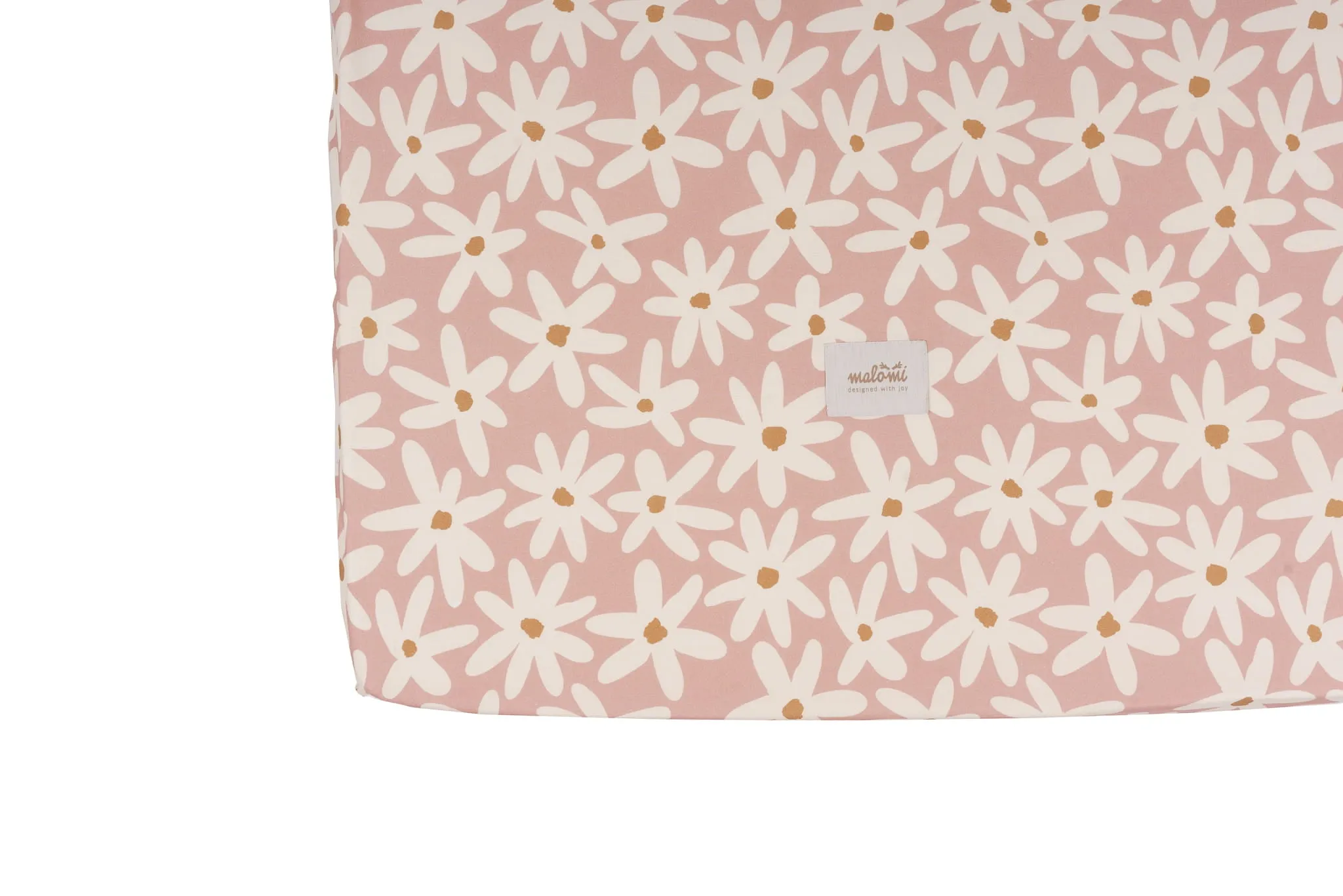 Malomi Bedding Fitted Sheet (Blush Daisy)