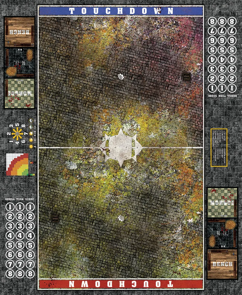 Mats by Mars:  Abandoned City v1.0 Fantasy Football Play Mat / Pitch