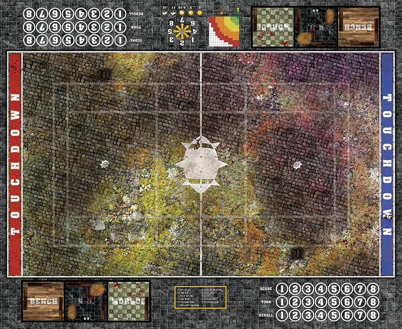 Mats by Mars:  Abandoned City v1.0 Fantasy Football Play Mat / Pitch