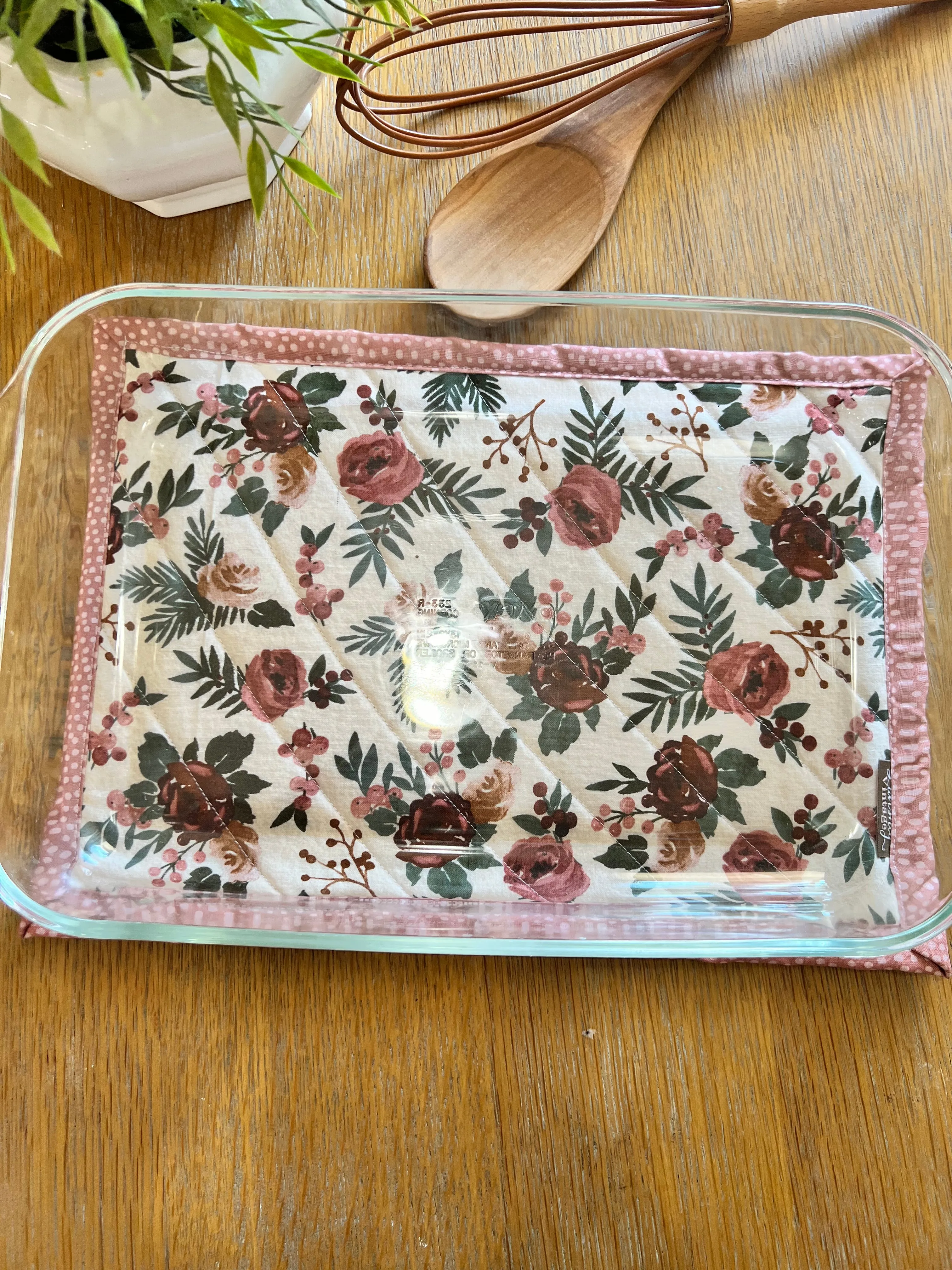 Mauve Florals Hot Pad