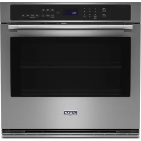 Maytag 27" Single Wall Oven with Air Fry and Basket - 4.3 cu. ft. (MOES6027LZ)