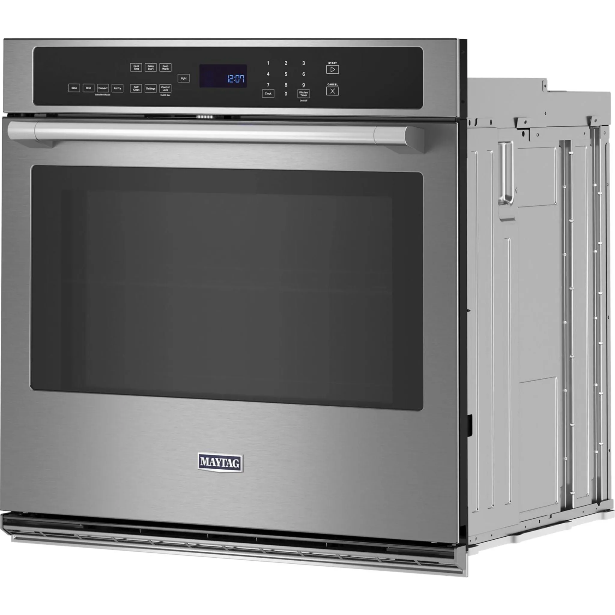 Maytag 27" Single Wall Oven with Air Fry and Basket - 4.3 cu. ft. (MOES6027LZ)