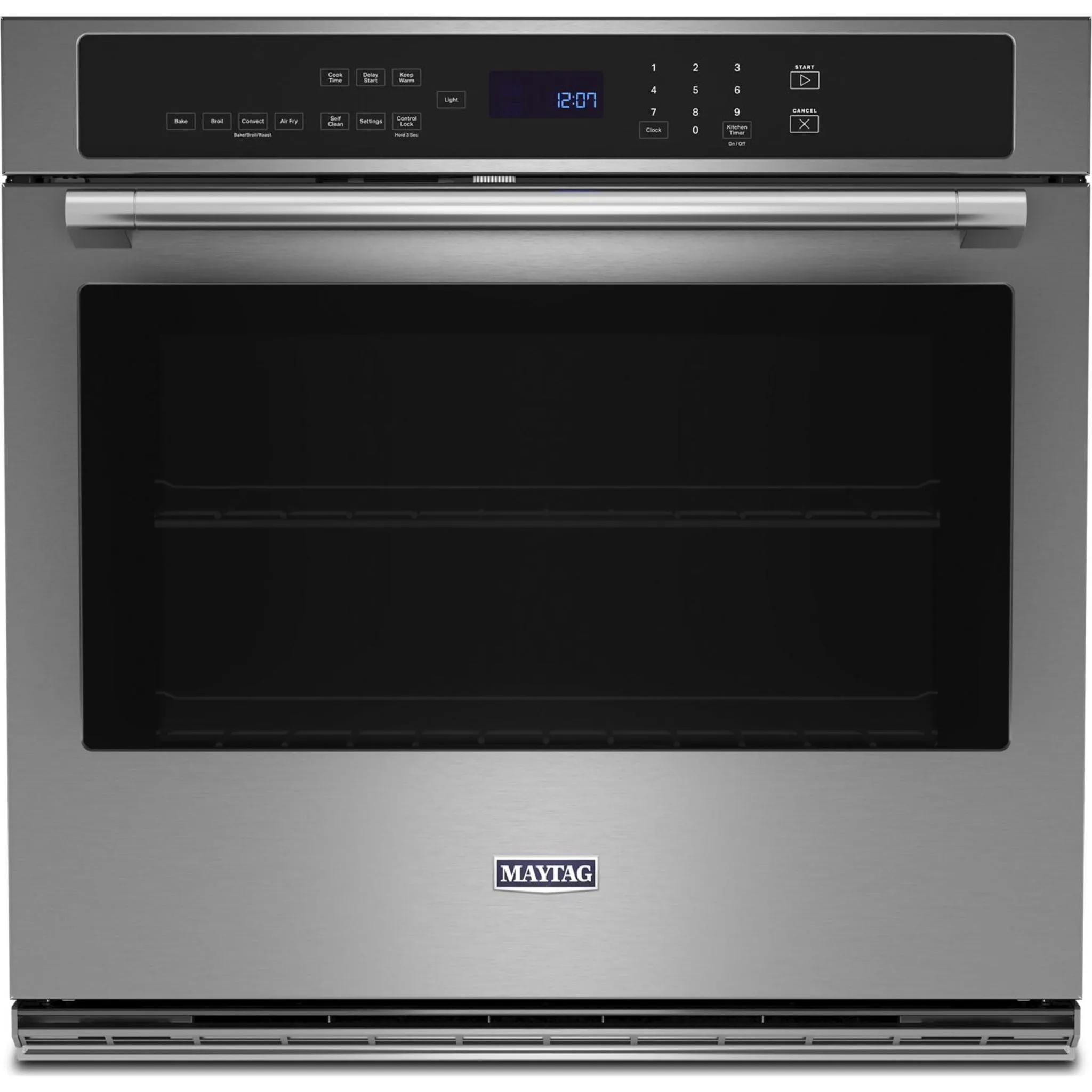 Maytag 27" Single Wall Oven with Air Fry and Basket - 4.3 cu. ft. (MOES6027LZ)