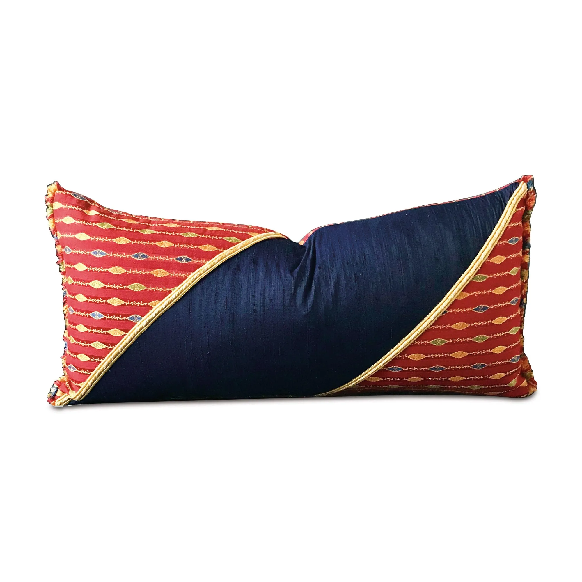 Mediterranean Inspired Lumbar Pillow Cover 11x21