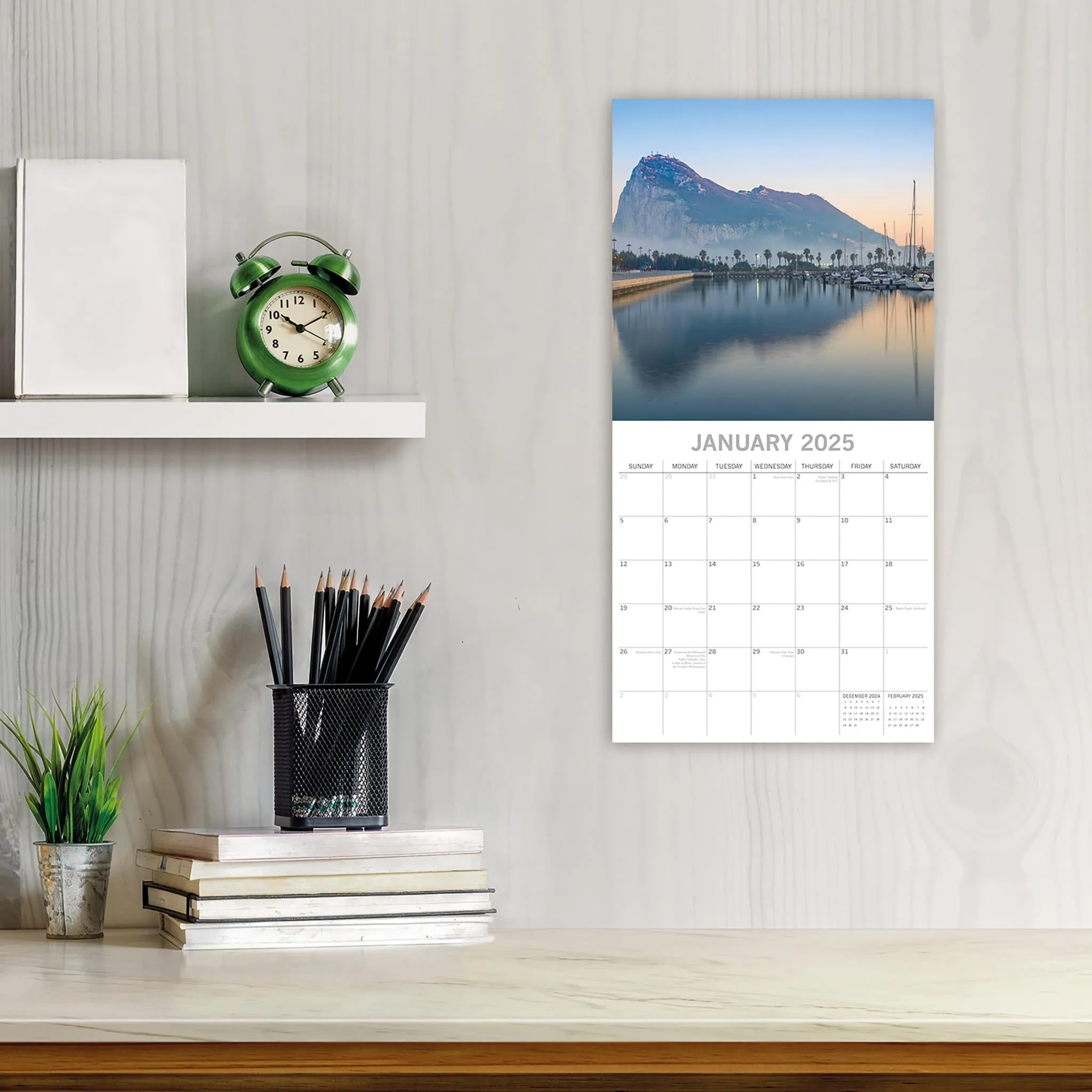 Mediterranean Wall 2025 Calendar