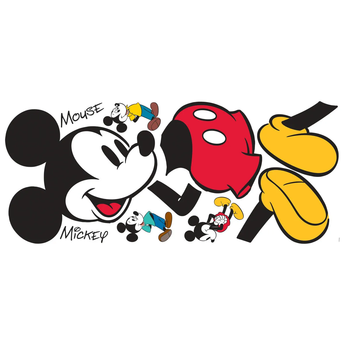 MICKEY MOUSE PEEL AND STICK GIANT WALL DECALS