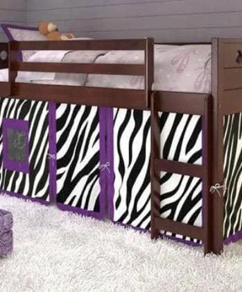 Mila Loft with Purple Zebra Tent