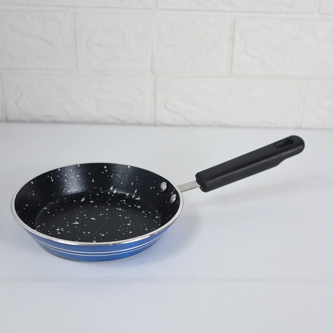 Mini Blue One Egg Non Stick Marble Coated Frying Pan