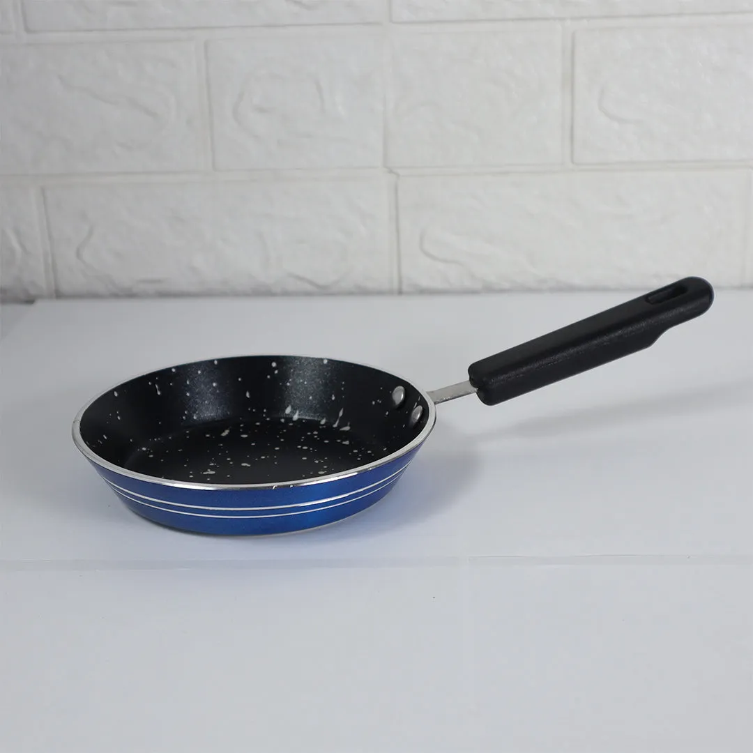 Mini Blue One Egg Non Stick Marble Coated Frying Pan