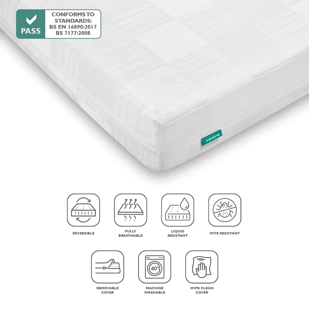 MiniUno Airflow Fibre Mattress - Cot