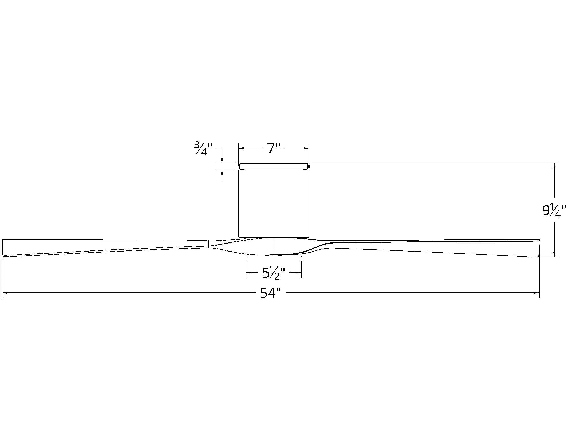 Modern Forms FH-W1811-54 Aviator 54" Flush Mount Ceiling Fan