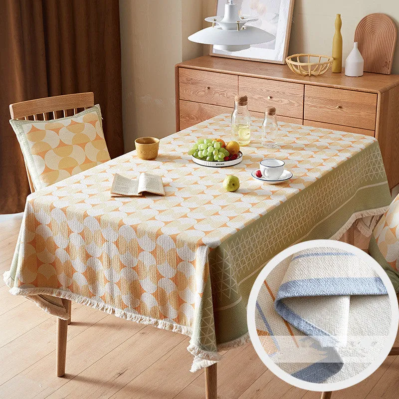 Modern Tablecloth Water Oil Proof with Pillow Cover Set