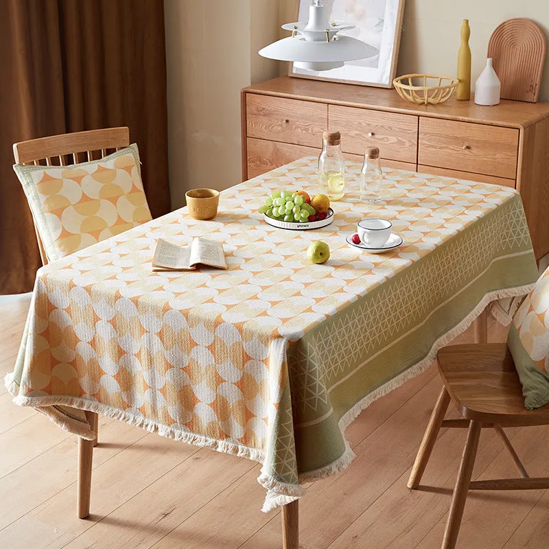 Modern Tablecloth Water Oil Proof with Pillow Cover Set