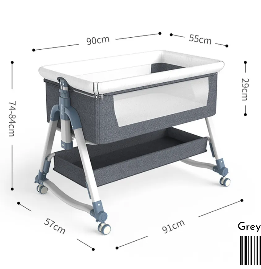 Mums Choice 2 in 1 Co-Sleep Rocker Playpen