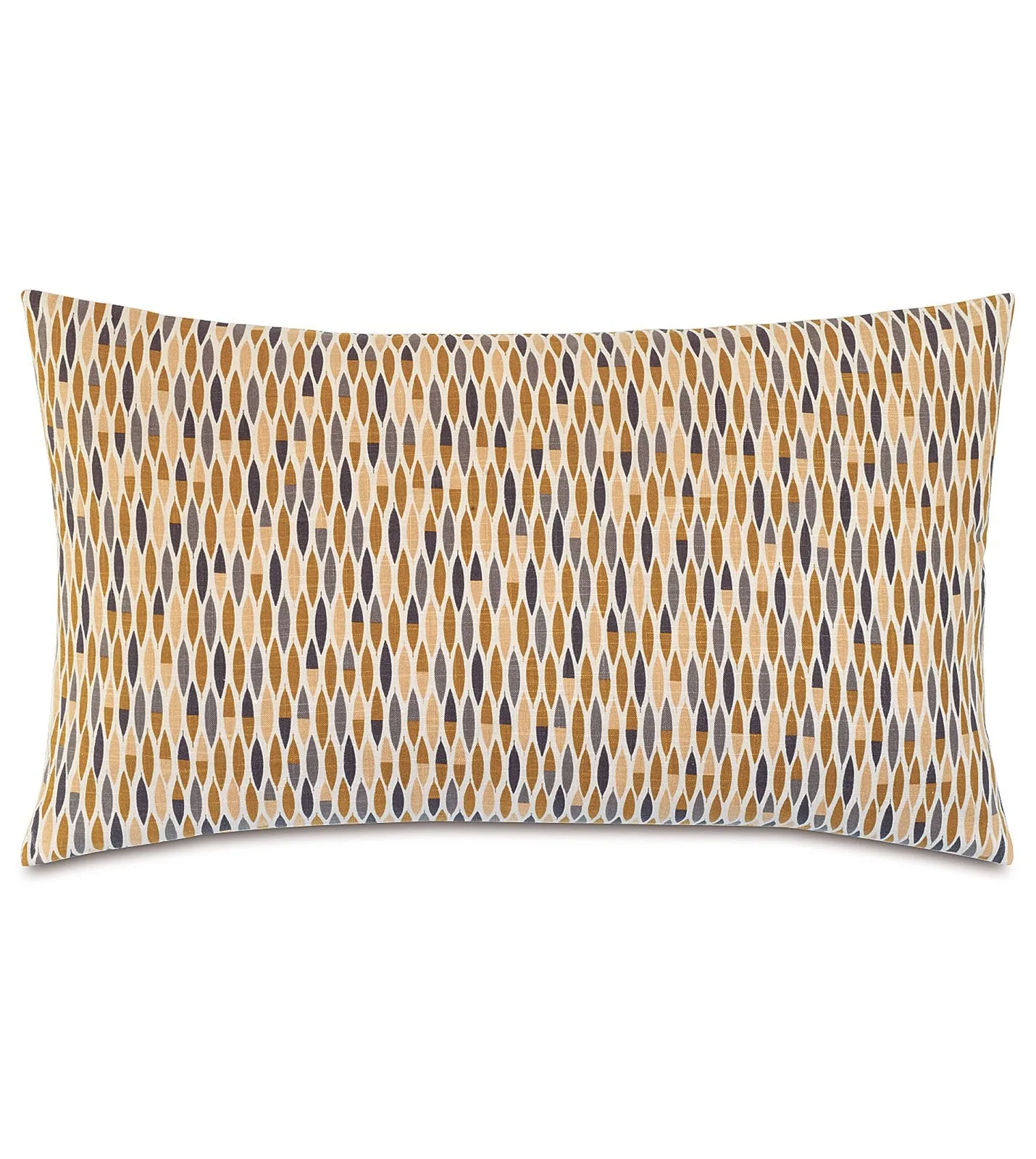 Mustard Rustic Cabin Geometric Cotton King Sham 21x37