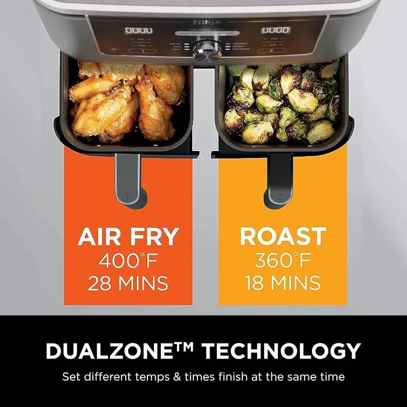 Ninja 10-Quart 6-in-1 Dual XL 2-Basket Air Fryer