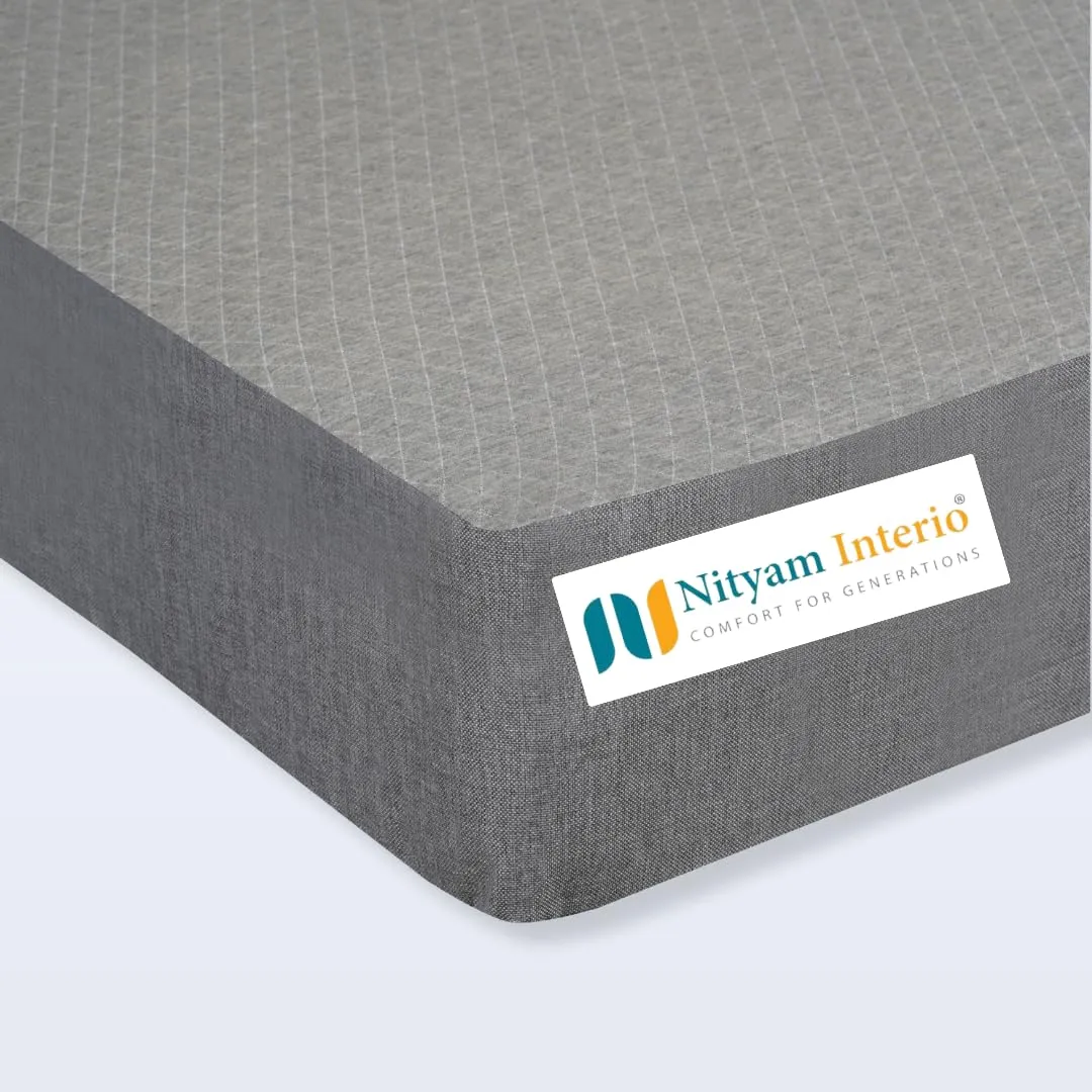 NITYAM Interio Active Sleep Mattress with Excellent Bounce-Back - Anti-Microbial Fabric | High-Resilience Foam | 3 Year Warrenty| Diwan - 75X47X3