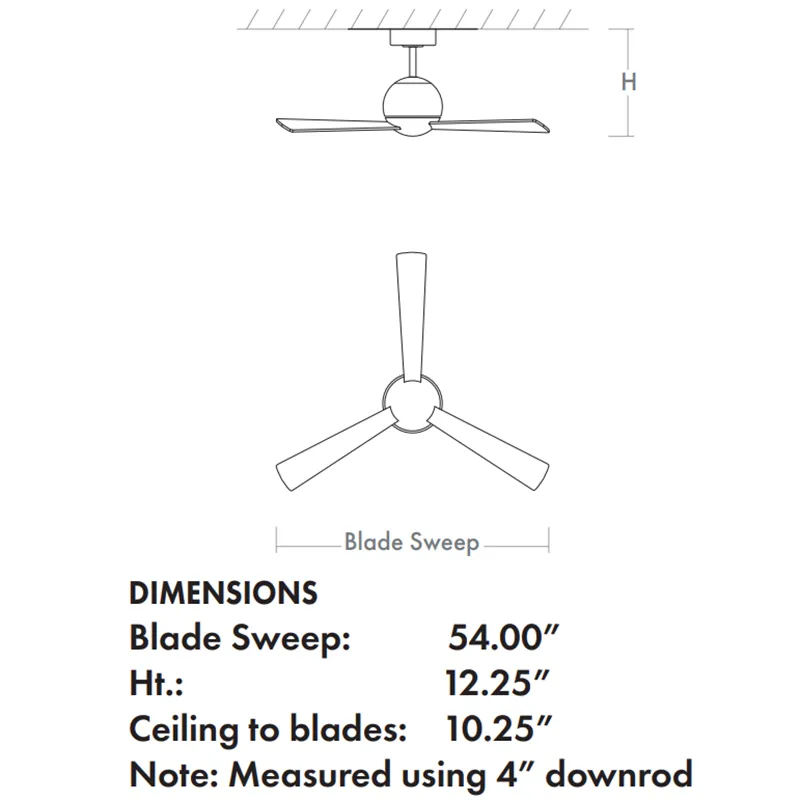 Oxygen 3-114 Rondure 54" Ceiling Fan