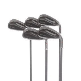 Ping G25 Graphite Mens Right Hand Irons 6-PW Red Dot 1* Flat Senior - Ping TFC 189