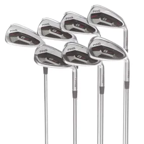 Ping G410 Steel Mens Right Hand Irons 5-SW 1* Flat Regular - Ping AWT 2.0