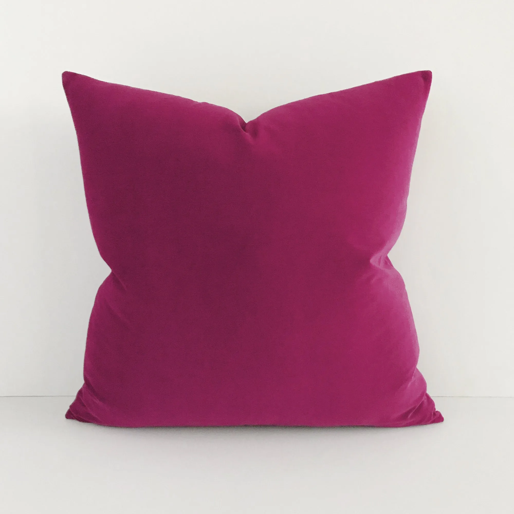 Plum Velvet Decorative Pillow Cover