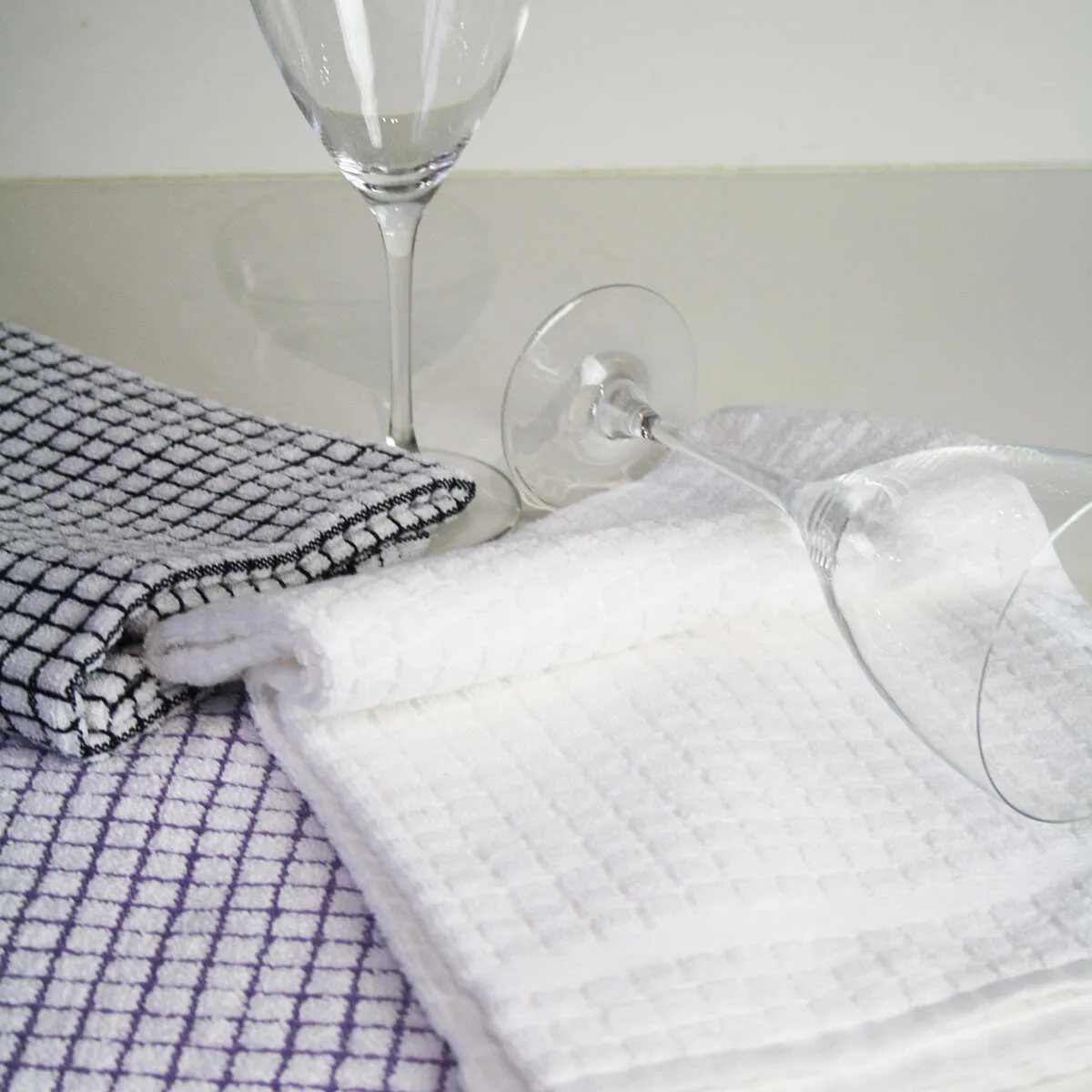 Poli-Dri White Cotton Kitchen Tea Towel