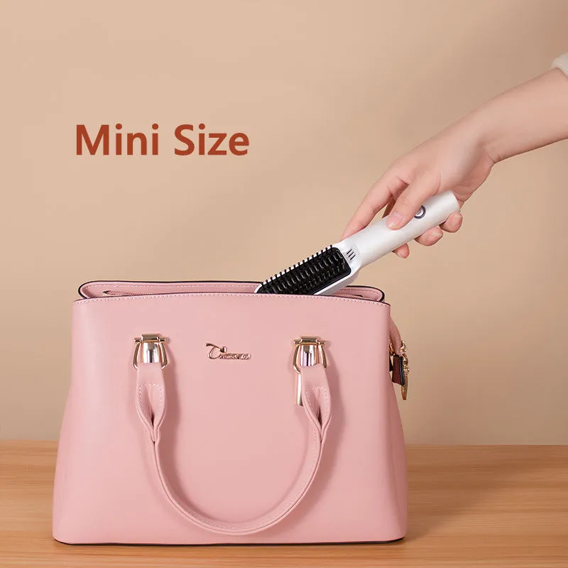 Portable USB Charging 2 in 1 Hair Straightener Comb