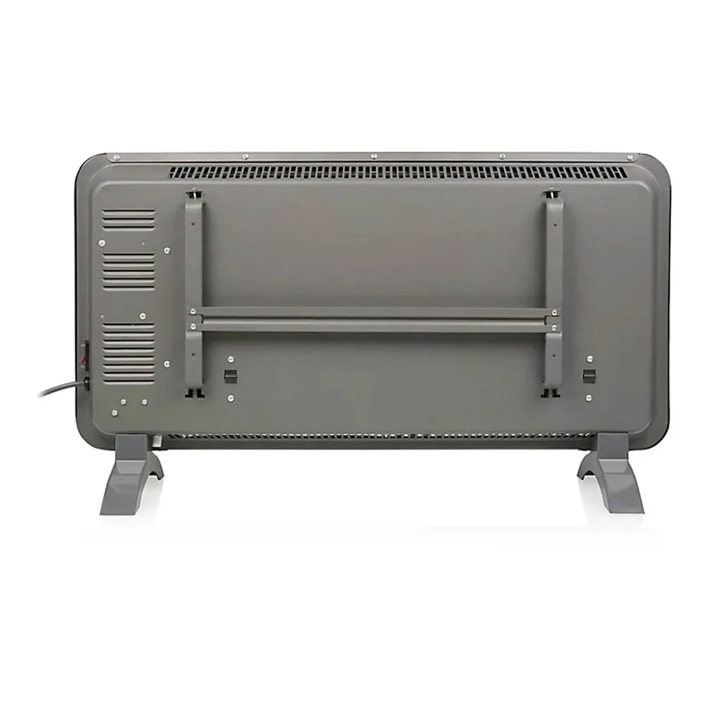 Princess Panel Space Heater Electric Grey Glass Smart Timer Portable 1500W