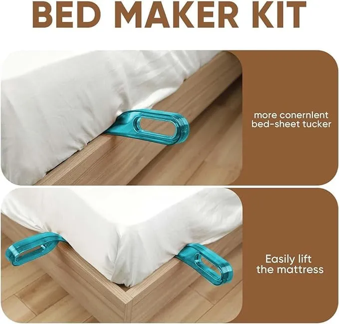 R J Enterprise Plastic (Pack of 1) Mattress Lifter Tool 2 in 1 Bedsheet Tucker Tool/Stand Bed Lifter Helps Lift and Hold Mattress Wedge Elevator Tool Bed Making Tool Bed Tucker Tool