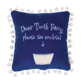 Regal Blue 100% Velvet Phrase Pillow 10x10