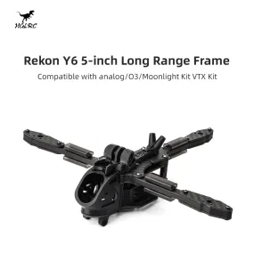 Rekon Y6 5-inch frame compatible Analog/O3/Moonlight Kit VTX long-range FPV frame/5MM arm kit