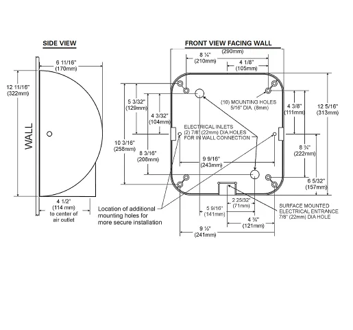 REPLACEMENT COVER (only) for Excel XL-SBV-ECO XLERATOR - BRUSHED STAINLESS STEEL (Part Ref. XL 1 / Stock# 1068)