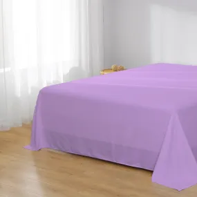 Rest Super Soft Super King Flat Sheet 240x260cm-Light Purple